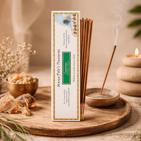 Marco Polo's Treasures Wierook Dammar India Ecocert
