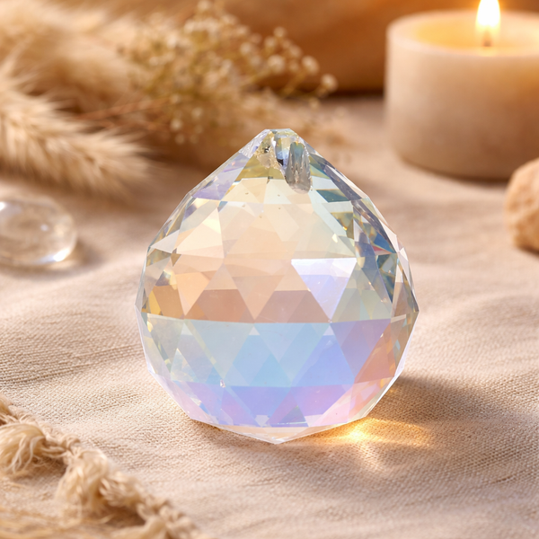 Regenboogkristal Bol Parelmoer 5 cm