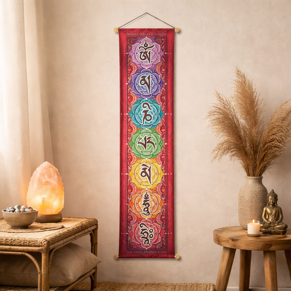 Mantra Banier Om Mani Padme Hum Chenrezig Chakra