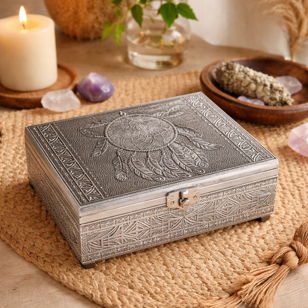 Tarot- Of Sieradendoos Dromenvanger MDF Aluminium Vilt