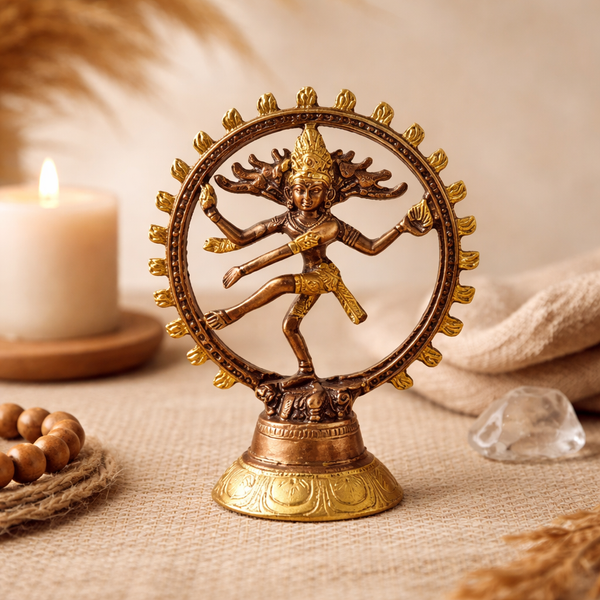 Shiva Nataraj Tweekleurig 10 cm
