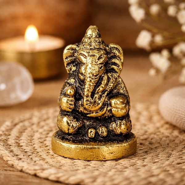 Minibeeldje Ganesha Zittend 3 cm