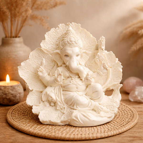 Ganesha Beeld Ridhi Sidhi 12 cm