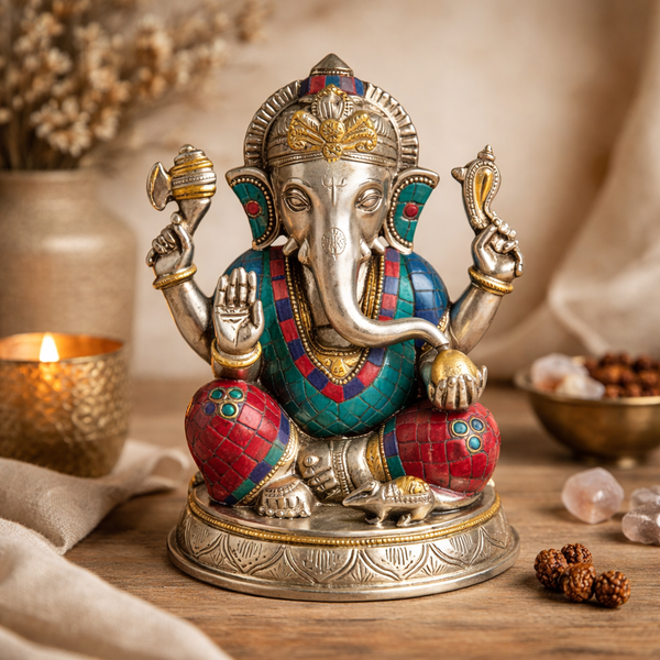 Ganesha Beeld Mozaïek 20 cm