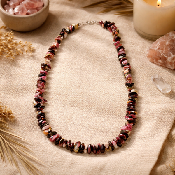 Splitketting Toermalijn Watermeloen (Multi)