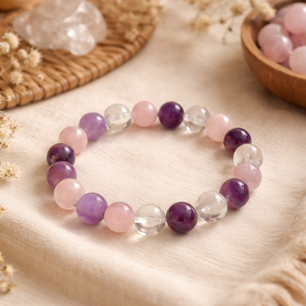 Edelsteen Armband Gouden Driehoek Powerbead