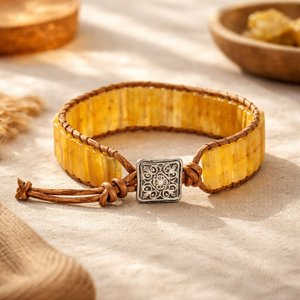 Edelsteen Armband Calciet Geel Gipsy