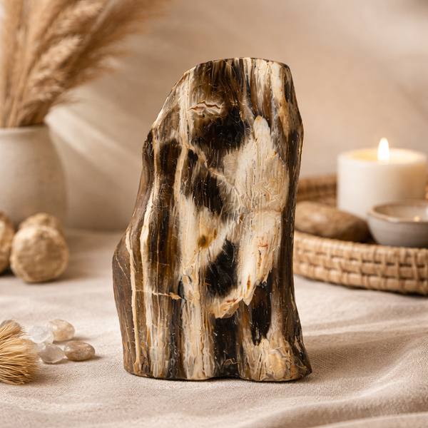 Fossiel Hout uit Java Gepolijst