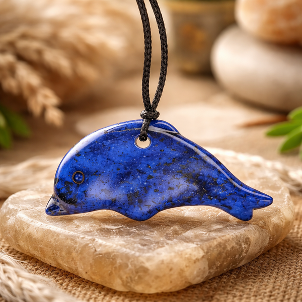 Dolfijn Hanger Howliet Blauw (Doorboord)
