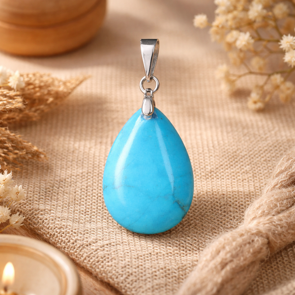 Howliet Blauw Druppelvorm Hanger