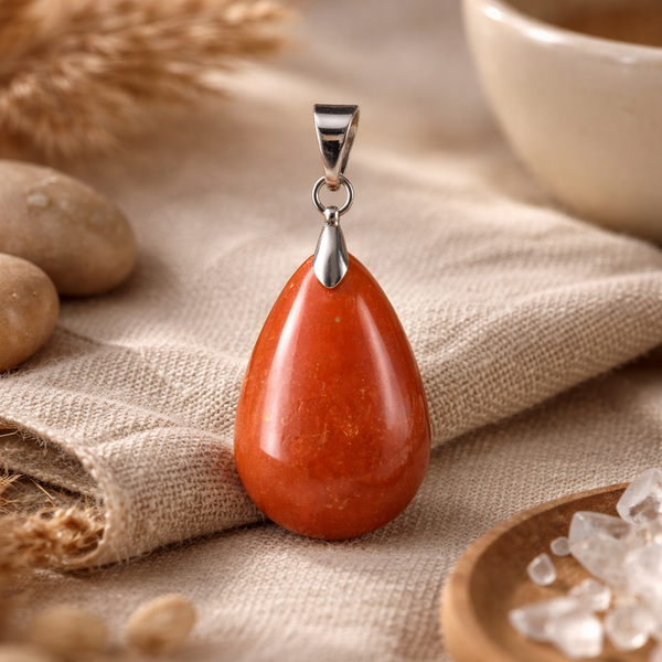 Druppel Hanger Jaspis Rood