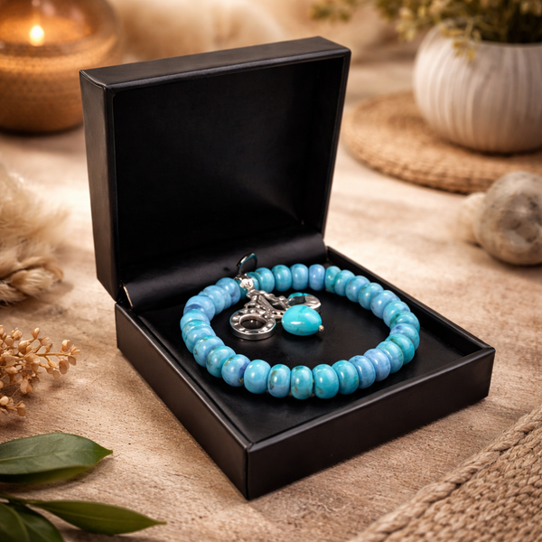 Edelsteen Armband Turquereniet Rond Ruby Mania