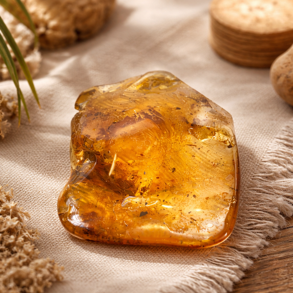 Madagaskar Copal met Blad ongeveer 7 cm