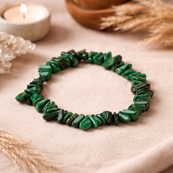 Edelsteen Splitarmband Malachiet Groen