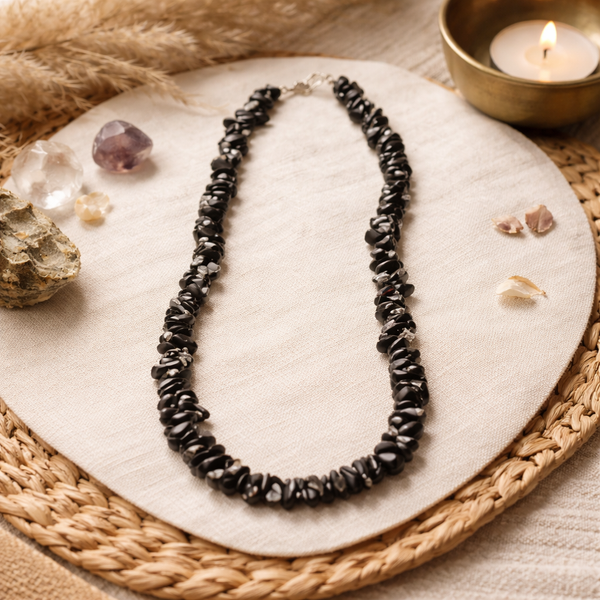 Splitketting Obsidiaan Sneeuwvlok