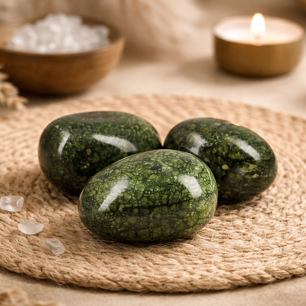 Trommelstenen groene Agaat (150 gram)