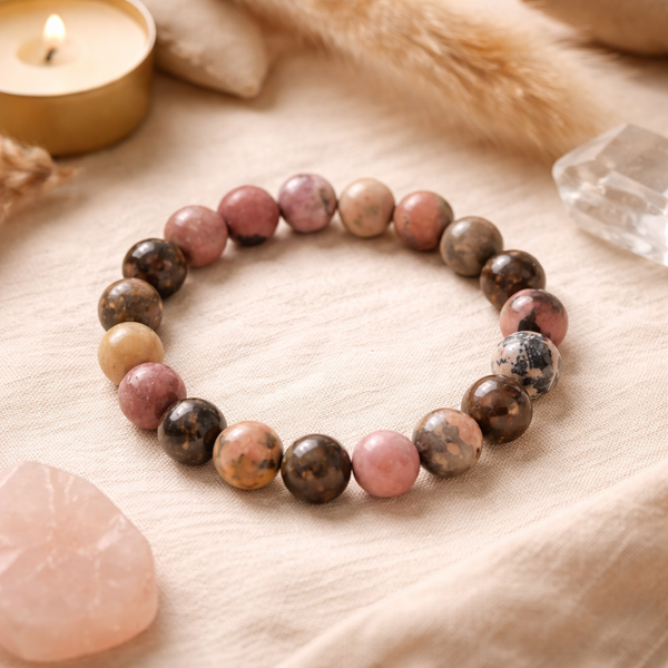 Edelsteen Armband Rhodoniet Powerbead