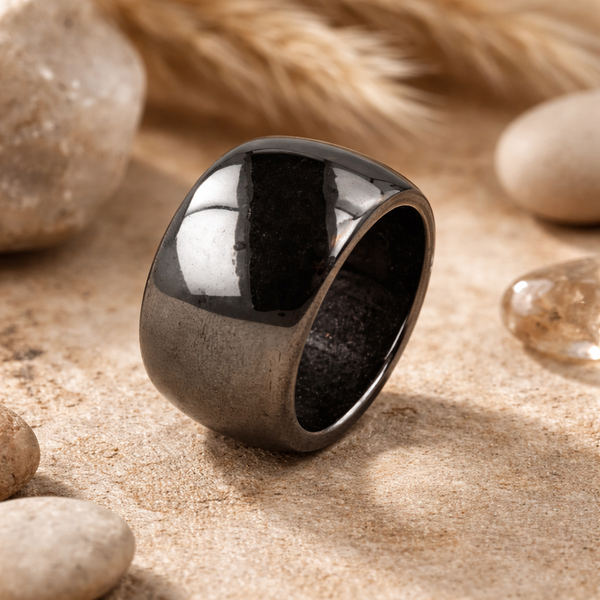 Edelstenen Ring Hematiet Magneet (Maat 22)