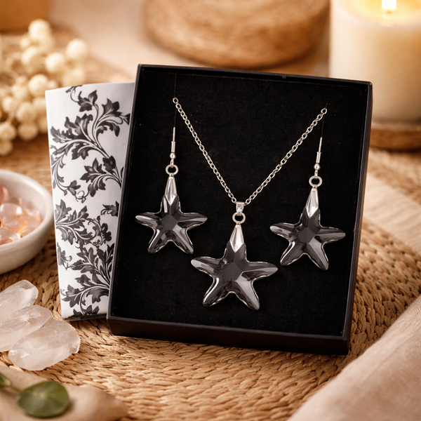 Feng Shui Ster Hanger Oorbellen Set voor Balans en Geluk