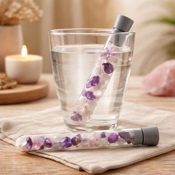 Liefde en Harmonie Waterwand Gouden Driehoek met Edelstenen Buisje