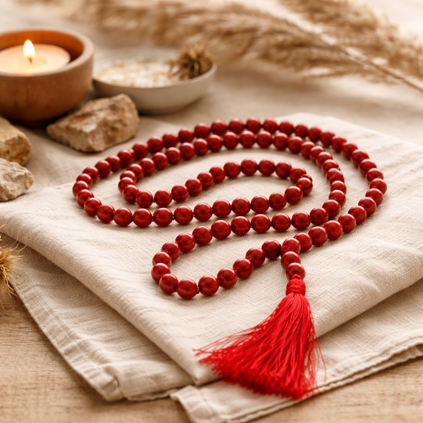 Edelstenen Ketting Jaspis Rood Mala