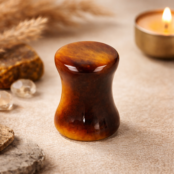 Plug Oorpiercing Tijgeroog (8 mm)