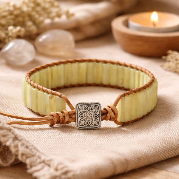 Edelsteen Armband Jade Groen Gipsy