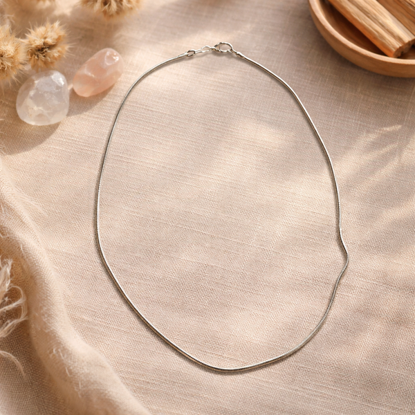 Zilveren Collier Snake 40 cm Los