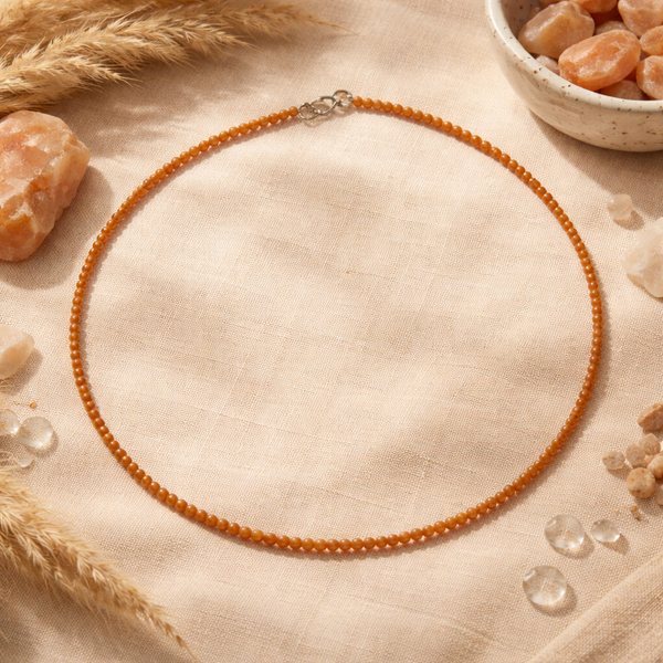 Edelstenen Ketting Maansteen Oranje - Summer Vibes