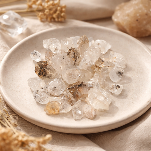 Ruwe Herkimer Edelsteen ca. 1-10 mm (25 gram)
