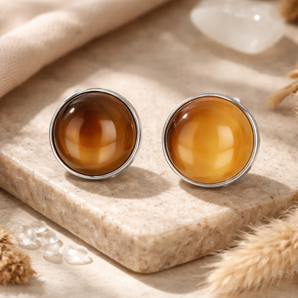 Edelsteen Oorclips Onyx