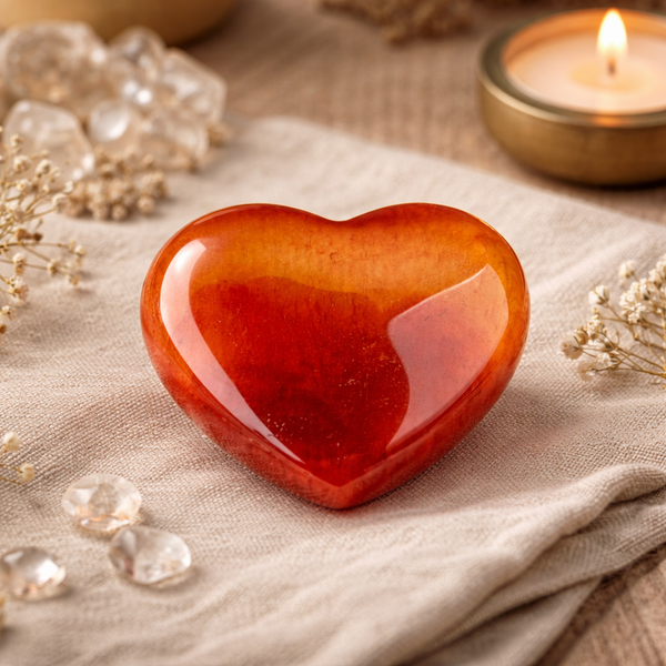 Carneool Edelsteen Hart Liefde Emotionele Genezing Positieve Energie