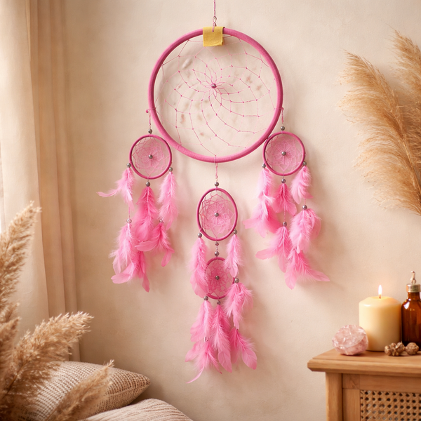 Roze Dromenvanger Decoratie Slaapkamer Bohemian Stijl