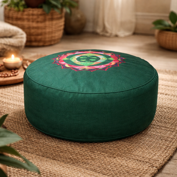YogaStyles Chakra Collectie Meditatiekussens Geborduurde Chakra Symbolen