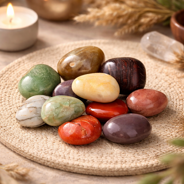 Trommelstenen India Mix (20-30 mm)  - 100 gram