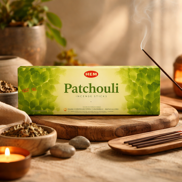 Patchouli Hexa Pakje 20 Stokjes - Aardend, Seksbevorderend, Anti Depressief, Insectenwerend