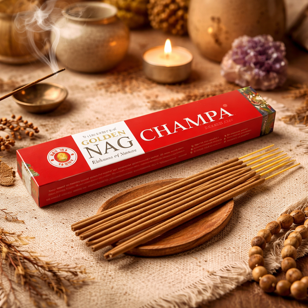 Golden Nag Champa Verpakking Met Ongeveer 15 Stokjes
