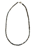 Diamant collier ruw met zilveren slotje