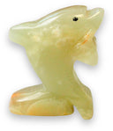 Dierfiguur dolfijn Aragoniet (Onyxmarmer)