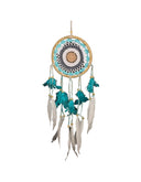 Dromenvanger - 16cm - gehaakt - rotan - Dreamcatcher
