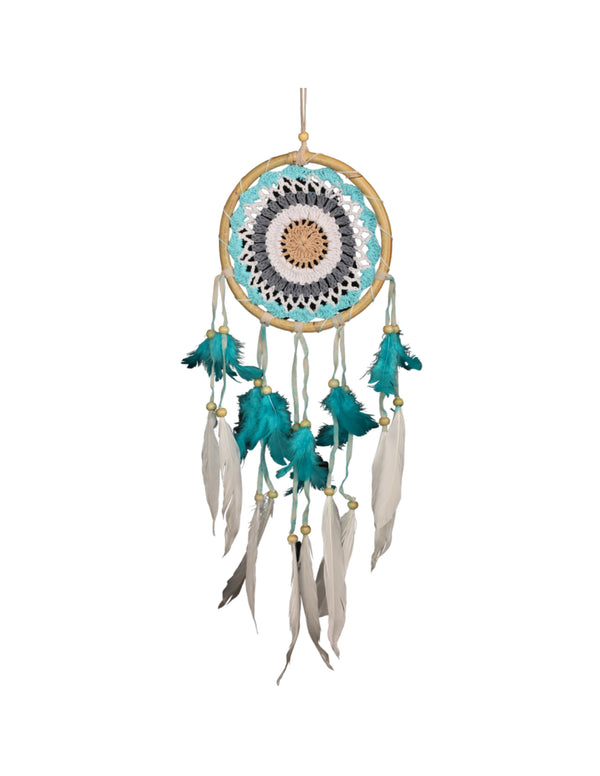Dromenvanger - 16cm - gehaakt - rotan - Dreamcatcher