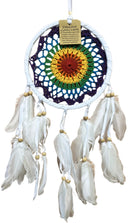Dromenvanger Gehaakt Rainbow & Wit 16cm