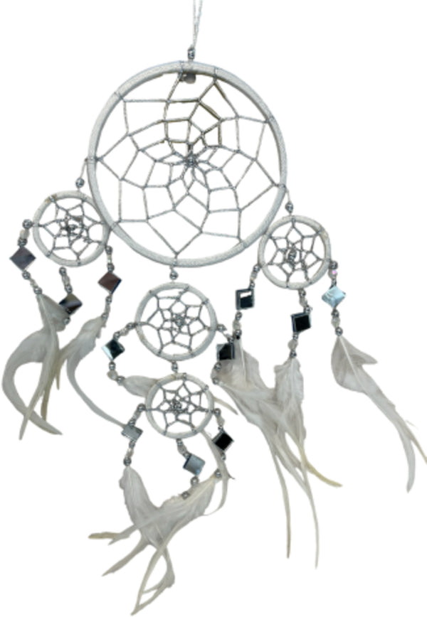 Dromenvanger - Spiegel -11cm - Wit