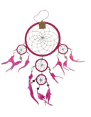 Dromenvanger - spiegel - 22cm - roze - Dreamcatcher