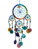 Dromenvanger spiegel-schelp 11 cm - Rainbow - Dreamcatcher