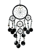 Dromenvanger spiegel-schelp 11 CM - Zwart - Dream Catcher