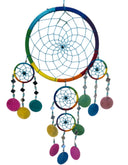Dromenvanger spiegel-schelp 22 cm - Rainbow - Dreamcatcher
