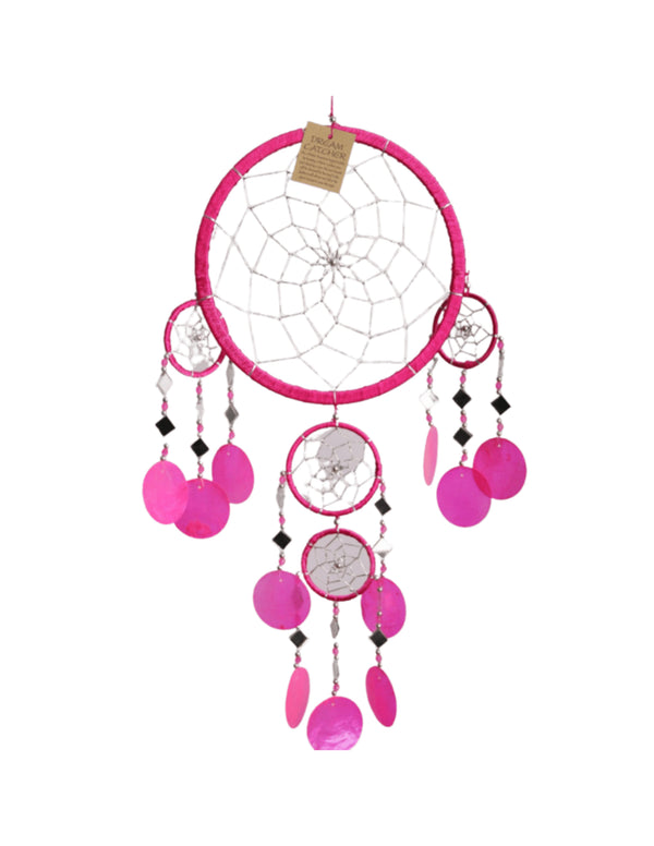 Dromenvanger spiegel-schelp 22 CM - Roze