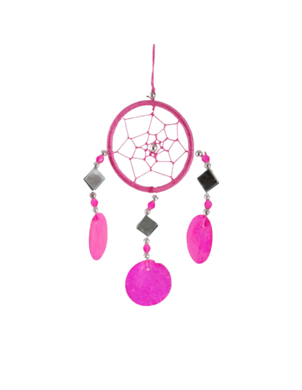 Dromenvanger Spiegel Schelp roze 6cm