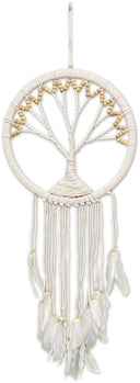 Dromenvanger - Tree of life 30 cm beige kralen